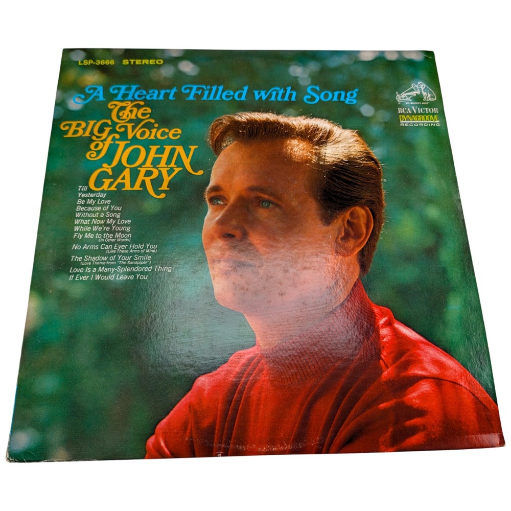 RCA Victor LSP-3666 John Gary A Heart Filled with Song 12" Vinyl LP Good Stereo